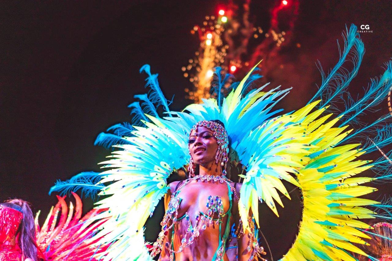 ORO Luxury Carnival band costume at Grenada Spicemas