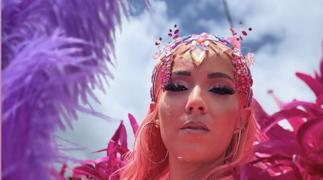 Carnival Glam Hub masquerader content-creator portrait